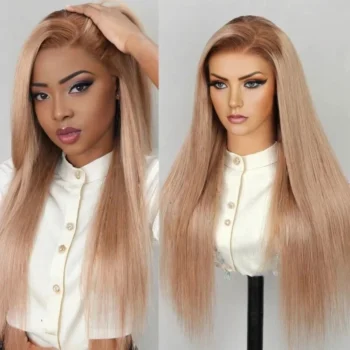 Cozy Blonde with Dark Roots Hair Barbie Pre Cut 6X5 Hd Lace Wear Go Wigs