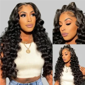Pre Cut 10x6 Parting Max Lace Wig Loose Curly Pre Bleached With Natural Hairline Tiny Knots Wig(No Code Needed)