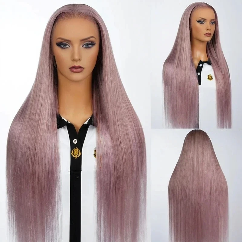 10. _Ash_purple_straight_13x6_lace_front_wigs