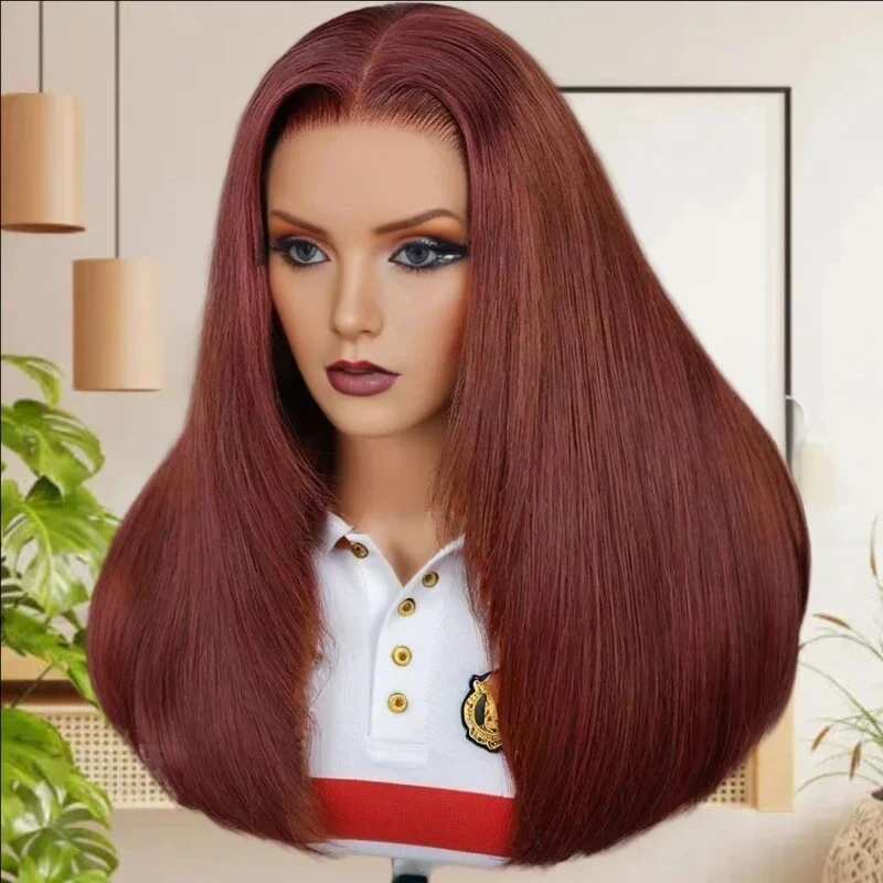 11. _Red-brown-silky-straight-wig