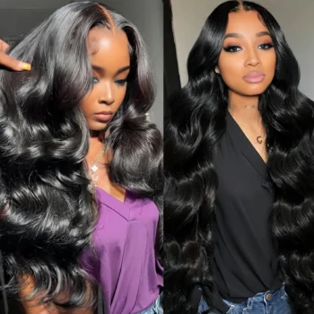 Pre Cut Lace  Glueless 6X5 Glueless Lace Wig Body Wave Human Hair Wear And Go Wig