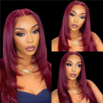 Salon-Quality Luxurious Glueless 6X5 Lace Wig Silky Straight Highlight Balayage Chestnut Brown Colored Double Drawn Wig Special Discount On CheckOut