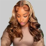 Pre Cut Lace  Upgrade Airy Cap 6X5 Piano Body Wave Lace Frontal Pre-plucked Glueless Wig