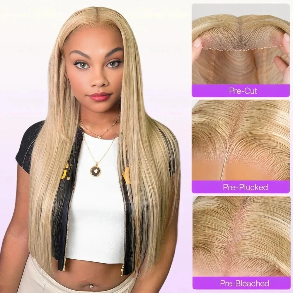 3. Blonde-Khaki-Highlight-Pre-Cut-Lace-Wig
