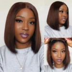 1. _DoubleDrawn6x5GluelessWearGoHighDensityRichChocolateBrownStraightBluntCutBobWig_250619