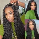 Pre Cut Lace  Real Glueless 6x5 HD Lace Wig Jerry Curly Invisible Bleached Knots Human Hair Wear And Go Wig