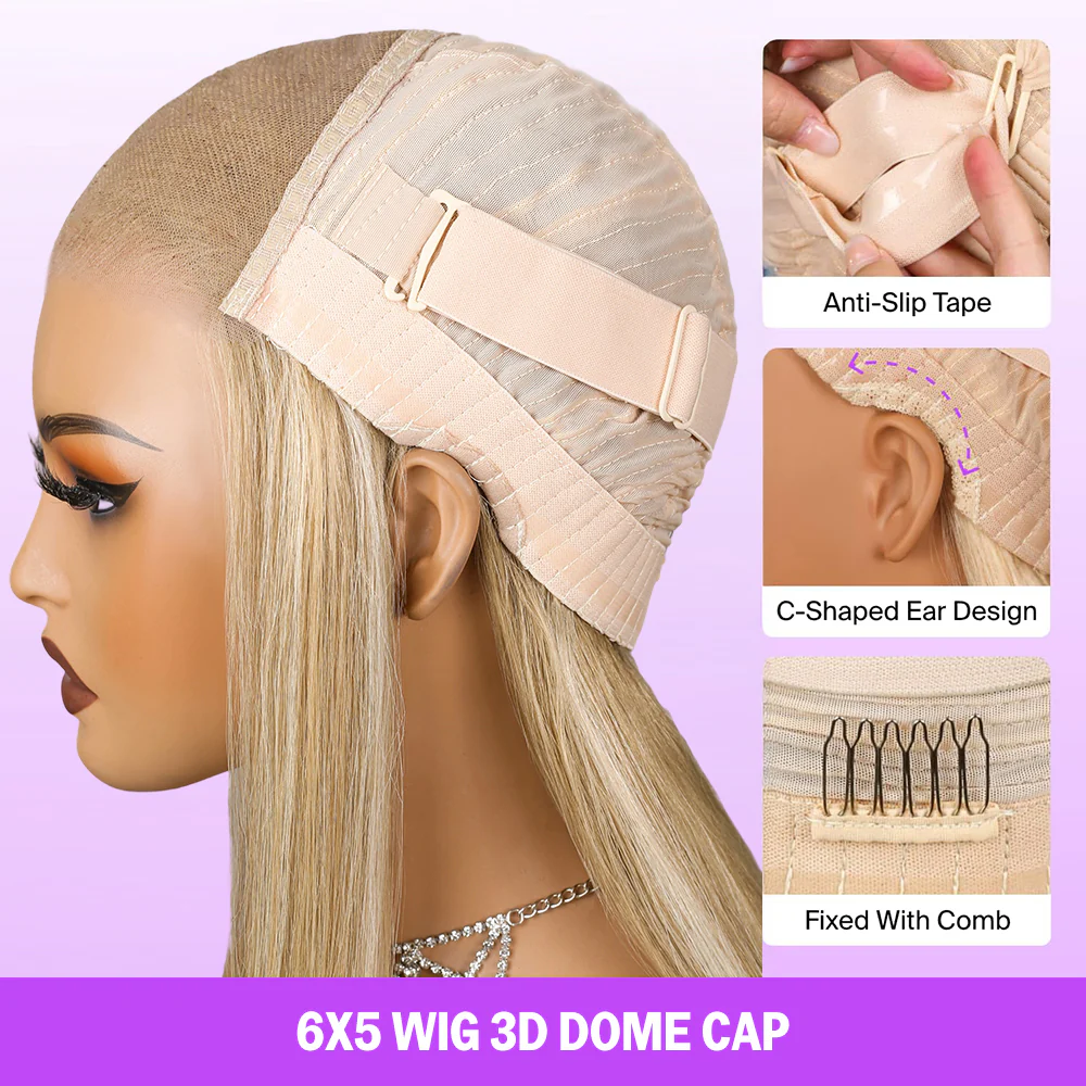 5. Blonde-Highlight-6-5-WIG-3D-Dome-Cap