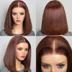 1. _DoubleDrawn6x5GluelessWearGoHighDensityRichChocolateBrownStraightBluntCutBobWig_250619