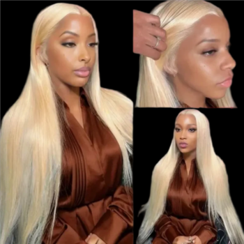 30inch #613 #4 Chocolate Brown Plum Bone Straight Hair Undetectable Transparen