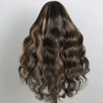1. BalayageHighlightColored13x4LaceFrontalWigsBodyWave