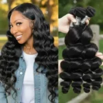 10A Loose Wave Bundles Brazilian Hair Weave Extensions 3 Pcs Remy Human Hair Wefts
