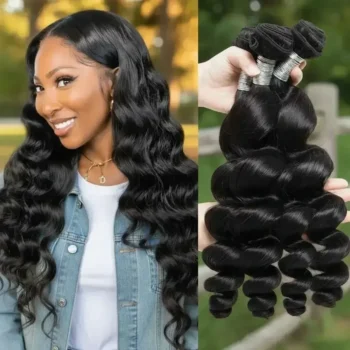 10A Loose Wave Bundles Brazilian Hair Weave Extensions 3 Pcs Remy Human Hair Wefts