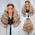 3. Ash-blonde-highlights-on-brown-hair-wig-parting-everywhere