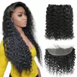 Water Wave 3 Bundles Virgin Human Hair With 13*4 Ear to Ear Lace Frontal Closure 10A Grade Deal