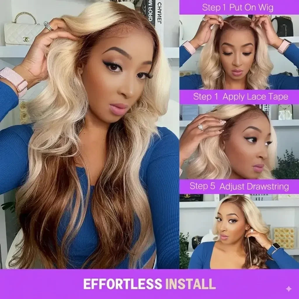 7. Blonde-and-brown-ombre-13-6-glueless-wig-effortless-install