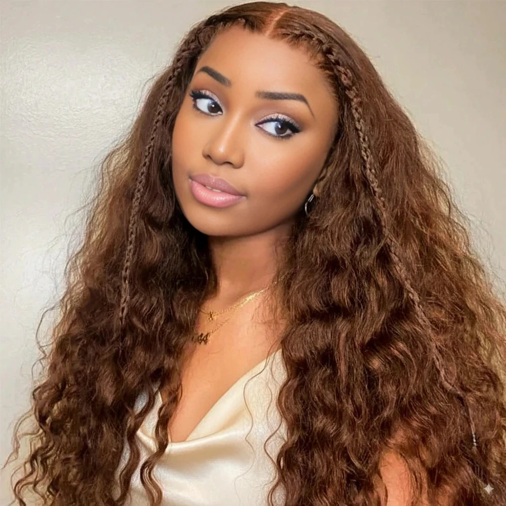 9. Chocolate-brown-bohemian-curly-wig