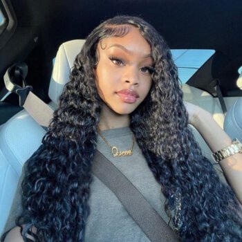 6x5 Invisible Knots & 13x4 Pre-All Water WaveLoose Curly Transparent Lace Front Wigs Human Hair