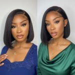 Short Bob Transparent Lace 13x4 Bob Wigs Straight Lace Frontal Wig