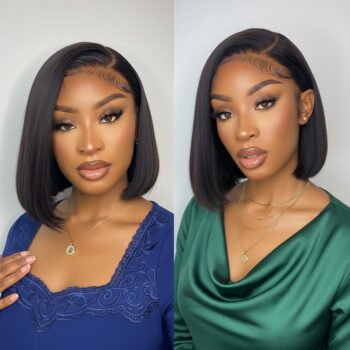 Short Bob Transparent Lace 13x4 Bob Wigs Straight Lace Frontal Wig