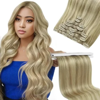 Clip-In weft Hair Extensions Seamless Luxury Clip-In Hair 100% Human Hair